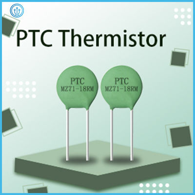 Degaussing MZ71 18OHM เซรามิค PTC Thermistor 7.5MM ค่าสัมประสิทธิ์บวก Thermistor