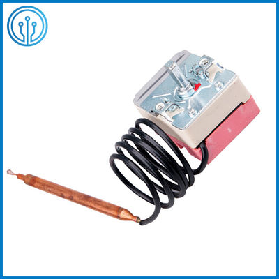 SUS 400C รีเซ็ตอัตโนมัติ Bimetal Temperature Switch UL TUV Bulb และ Capillary Thermostat
